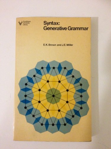 9780091441111: Generative Grammar (Syntax)