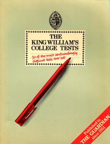 9780091498719: The King William's College Tests