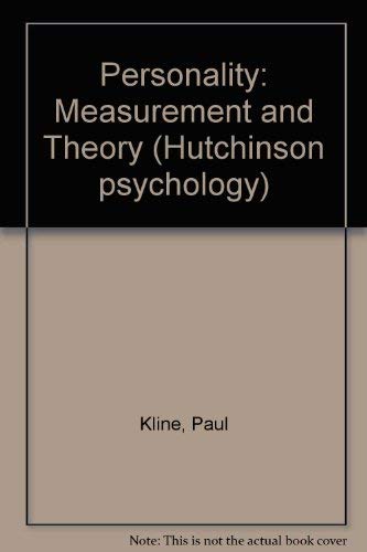 Stock image for Personality: Measurement and Theory for sale by AwesomeBooks