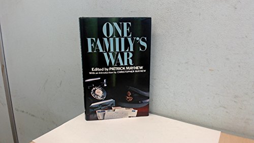 Imagen de archivo de One Family's War a la venta por Kisselburg Military Books