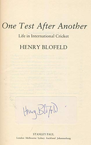 Stock image for One Test After Another: Life in International Cricket for sale by WorldofBooks