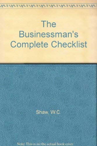 Beispielbild fr Businessman's Complete Check zum Verkauf von Better World Books