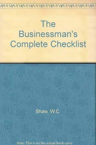 Imagen de archivo de The Businessman's Complete Checklist a la venta por Irish Booksellers