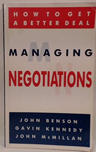Beispielbild fr Managing Negotiations zum Verkauf von WorldofBooks