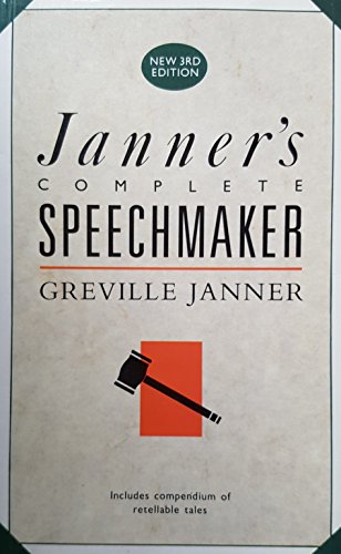 Beispielbild fr Janner's Complete Speechmaker zum Verkauf von AwesomeBooks