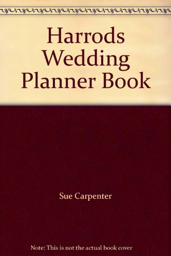 9780091751531: Harrods Wedding Planner Book