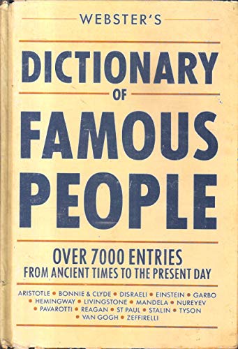 Stock image for Websters Dict Famous People for sale by WorldofBooks