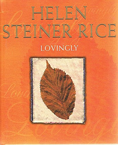 Lovingly (9780091794071) by Helen Steiner Rice