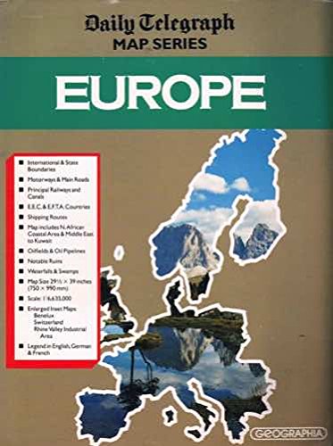 9780092184109: Daily Telegraph Map Series Europe