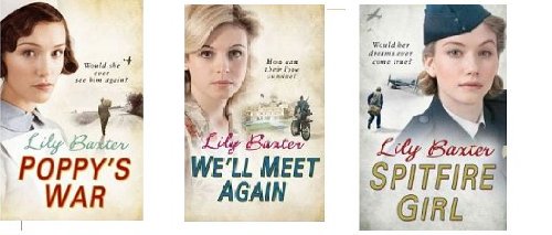 Stock image for LILY BAXTER SPITFIRE GIRLS, WE'LL MEET AGAIN & POPPY'S WAR 3 book collection set for sale by AwesomeBooks
