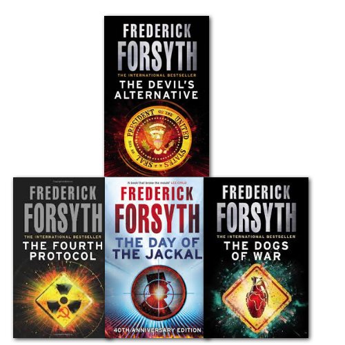 Imagen de archivo de Frederick Forsyth Collection 4 Books Set, (Day of the Jackal, Dogs of War, Devils Alternative & Fourth Protocol) a la venta por AwesomeBooks