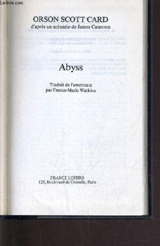 Beispielbild fr Abyss zum Verkauf von WorldofBooks
