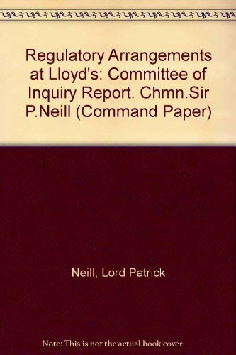 9780101005920: Regulatory arrangements at Lloyd's: report of the Committee of Inquiry: 59
