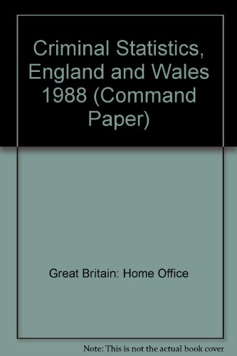 9780101084727: Criminal Statistics, England and Wales