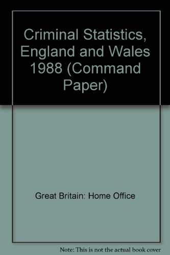 9780101084727: Criminal Statistics, England and Wales: No. 847 (Command Paper)