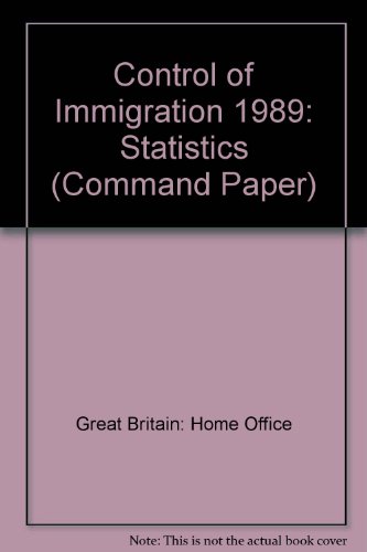 9780101112420: Control of Immigration: Statistics (Command Paper)