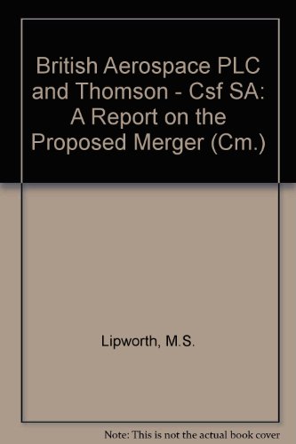 9780101141628: A Report on the Proposed Merger