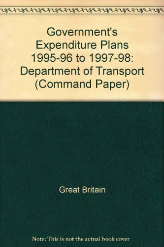 9780101280624: Department of Transport: No. 2806 (Command Paper)