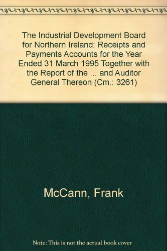 9780101326124: Receipts and Payments Accounts for the Year Ended 31 March 1995 Together with the Report of the Comptroller and Auditor General Thereon (Cm.: 3261)