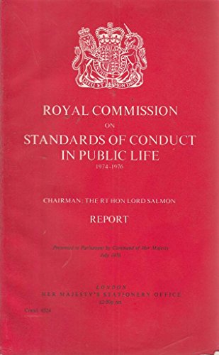 Royal Commission on Standards of Conduct in Public Life, 1974-1976 Report