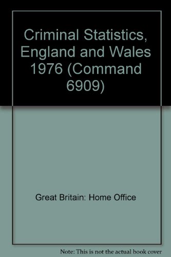 Imagen de archivo de Criminal Statistics, England and Wales (Command 6909) a la venta por dsmbooks