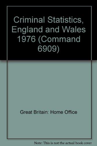 Stock image for Criminal Statistics, England and Wales (Command 6909) for sale by dsmbooks