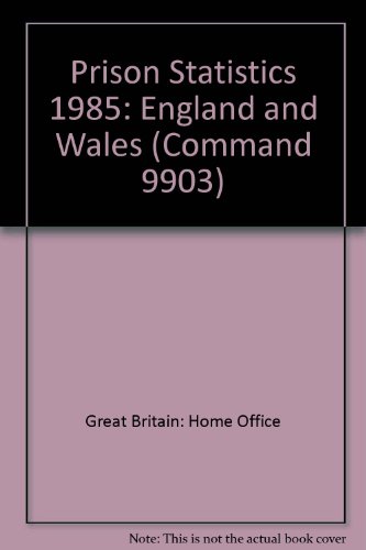 9780101990301: Prison Statistics: England and Wales (Command 9903)