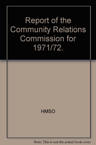 9780102320725: Report of the Community Relations Commission