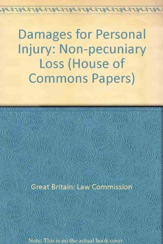 9780102638998: Non-pecuniary Loss: No. 344 (Session 1998-99) (House of Commons Papers)