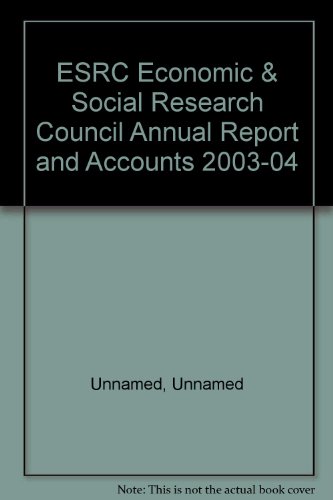 9780102929065: ESRC Economic & Social Research Council Annual Report and Accounts 2003-04