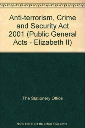 Stock image for Anti-Terrorism, Crime and Security Act 2001 for sale by MusicMagpie