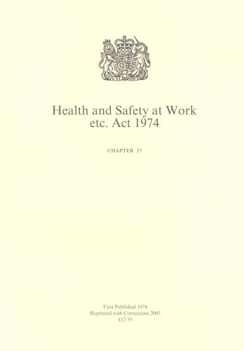 Imagen de archivo de Health and Safety at Work Etc. Act 1974 a la venta por Better World Books Ltd