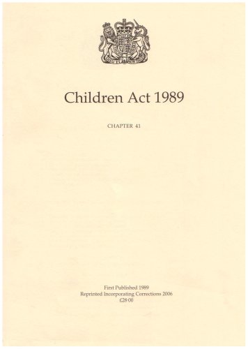 9780105441892: Children Act 1989