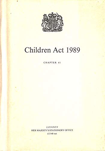 Stock image for Children Act 1989 (Volume 41). for sale by G. & J. CHESTERS