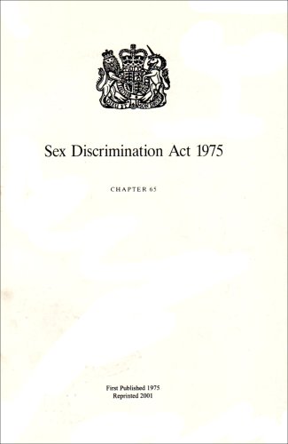 9780105465751: Sex Discrimination Act 1975: Elizabeth II. 1975. Chapter 65: Elizabeth II. Chapter 65