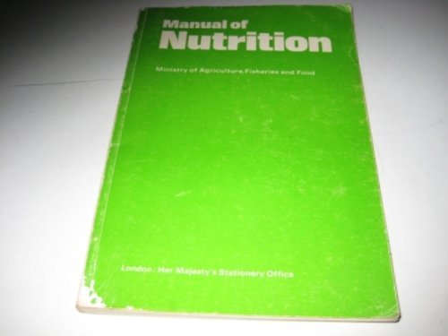 Stock image for Manual of Nutrition book 342 for sale by Goldstone Books