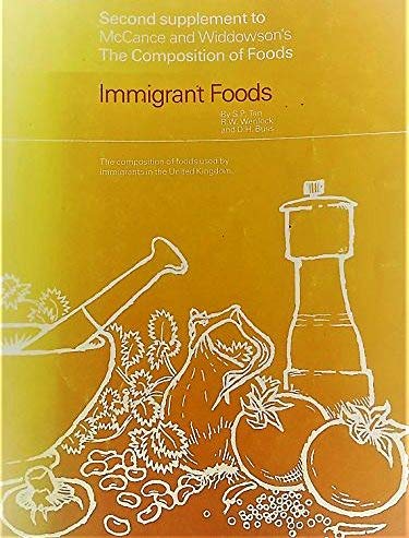 Stock image for Immigrant Foods (2nd Supplement to Mccance and Widdowson's the Composition Of Foods) for sale by Books Puddle