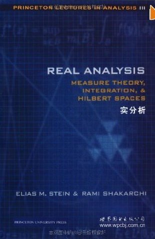 9780112569459: Real Analysis: Measure Theory, Integration, and Hilbert Spaces (Princeton Lectures in Analysis) (Bk. 3)(International Edition) by Elias M. Stein (2005-07-30)