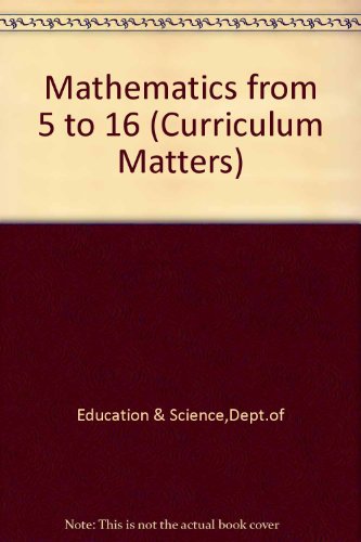 9780112706168: Mathematics from 5 to 16: 3 (Curriculum matters)