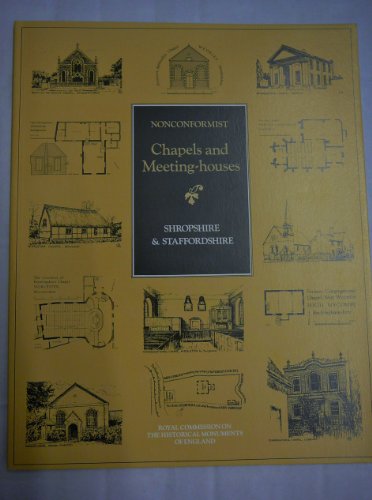 9780113000111: Nonconformist Chapels: County Fascicules: Shropshire and Staffordshire