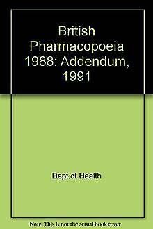 Stock image for Addendum, 1991 (British Pharmacopoeia) for sale by medimops