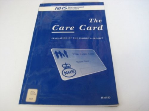 9780113213399: The Care Card: evaluation of the Exmouth project