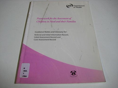 Imagen de archivo de Framework for the assessment of children in need and their families a la venta por WorldofBooks