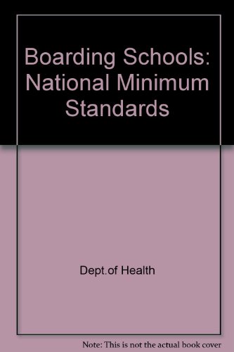 Boarding Schools: National Minimum Standards (9780113225415) by Christine E. Hallett