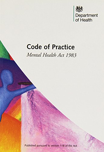 Imagen de archivo de Code of practice: Mental Health Act 1983 a la venta por WorldofBooks