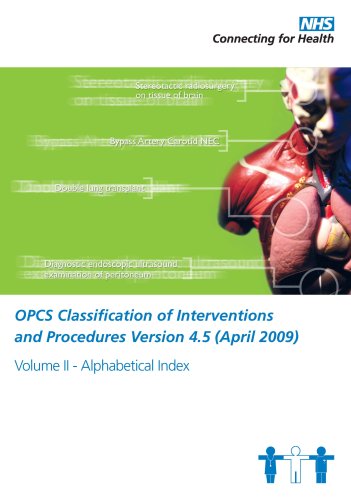 9780113228317: OPCS classification of interventions and procedures: Vol. 2: Alphabetical index: v. 2 (OPCS Classification of Interventions and Procedures Version 4.5 (April 2009))