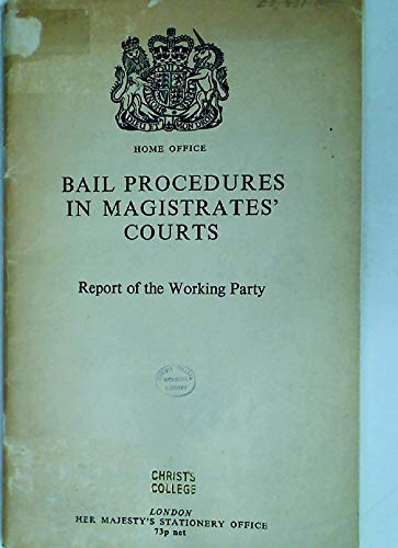 9780113405602: Bail Procedures in Magistrates' Courts