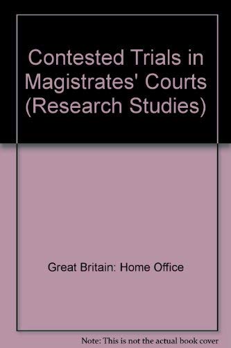 9780113407668: Contested Trials in Magistrates' Courts