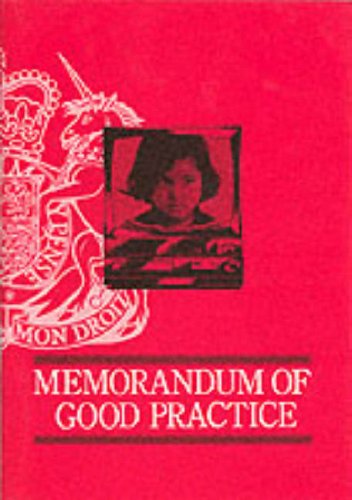 Stock image for Memorandum of Good Practice on Video Recorded Interviews with Child Witnesses for Criminal Proceedings for sale by WorldofBooks