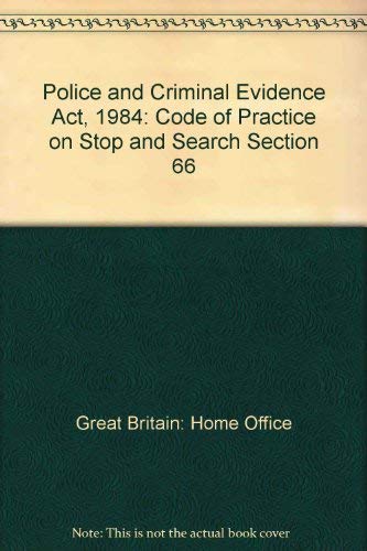 9780113411702: Code of Practice on Stop and Search (Section 66)